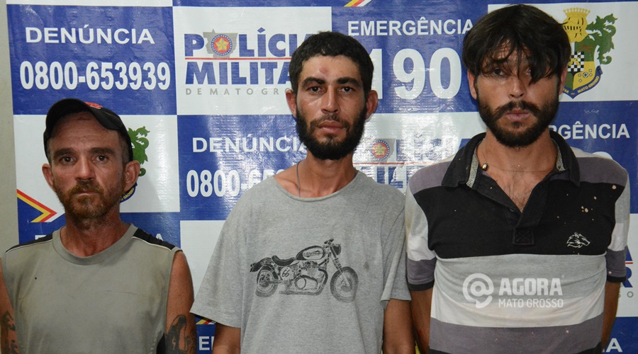 Suspeitos de tentativa de furto em estabelecimento comercial - Foto : Messias Filho / AGORA MT