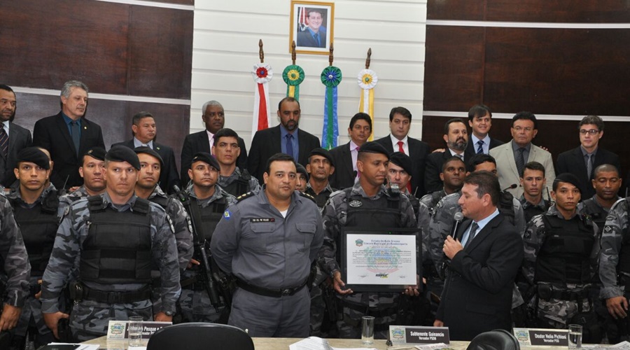 Força Tática recebe homenagem da Camara Municipal de Rondonópolis - Foto: Você Repórter