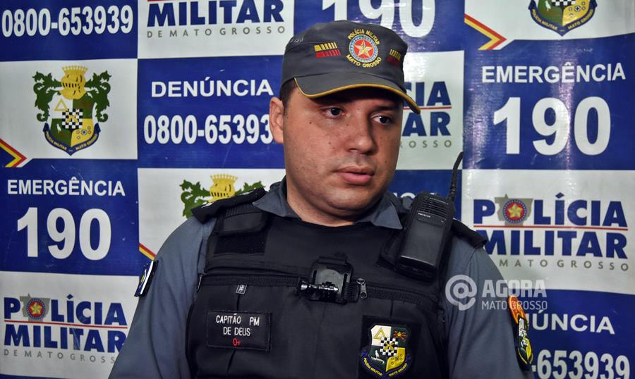 De Deus capitão da Policia Militar - Foto: Messias Filho / AGORA MATO GROSSO