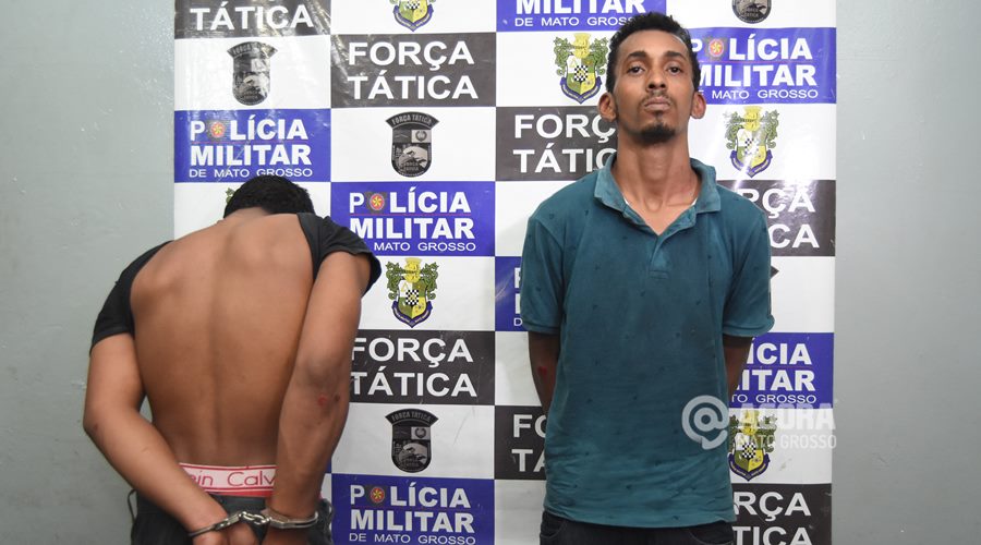 Menor apreendido e maior preso suspeitos de tentativa de roubo - Foto: Messias Filho / AGORA MATO GROSSO
