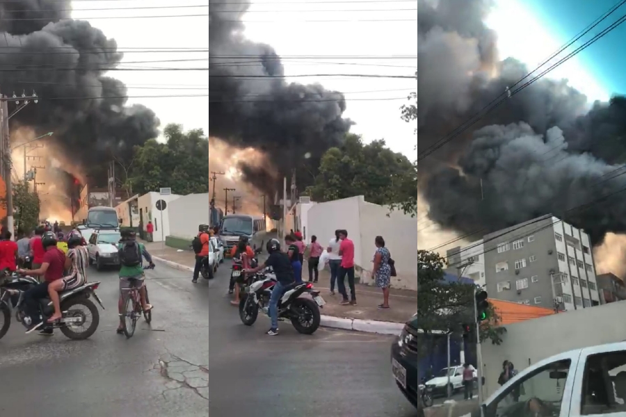 Imagem: incendio em Cuiabá