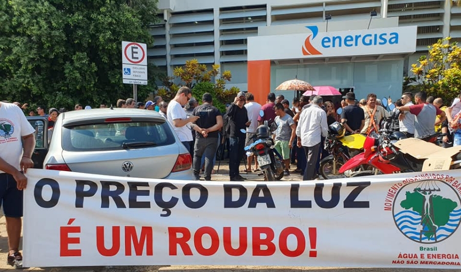 Imagem: Energisa protesto em Porto Velho