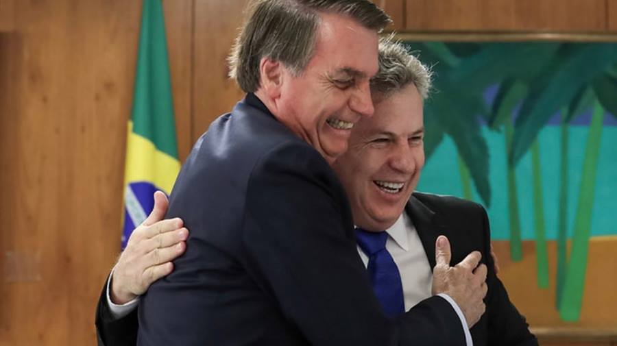 Imagem: Mauro Mendes e Bolsonaro