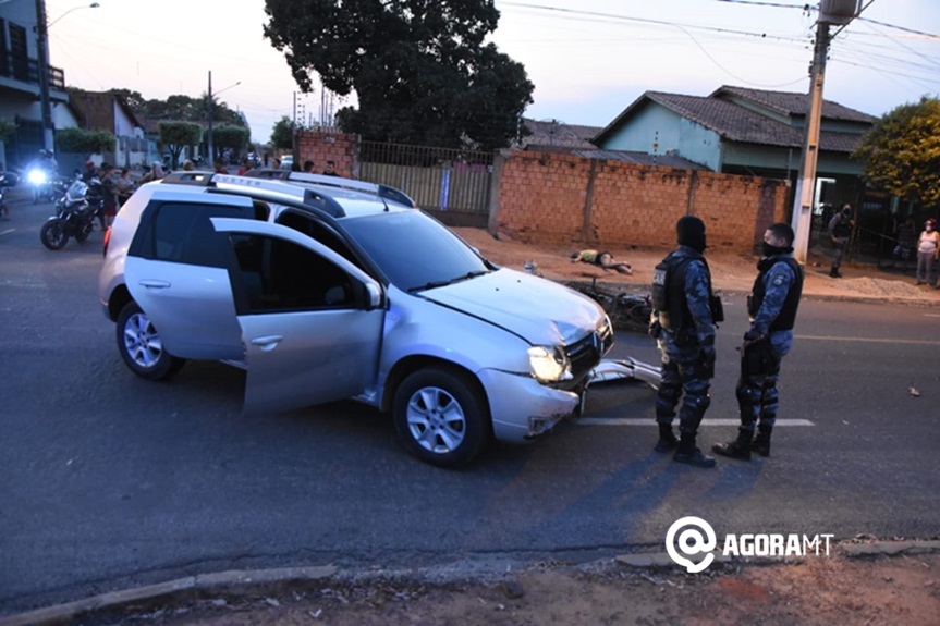 Imagem: acidente Motociclista morre em acidente neste domingo em Rondonópolis