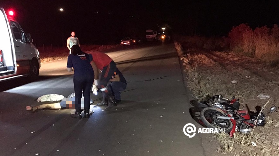Imagem: acidente Tangara Motociclista bate de frente com caminhonete e morre na hora