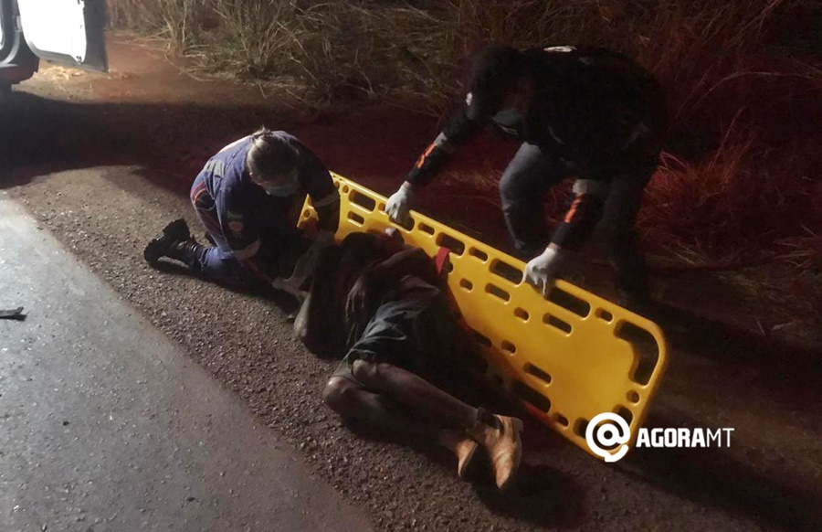 Imagem: vitima do acidente Pedestre é atingido ao andar na pista no Anel Viário durante a noite