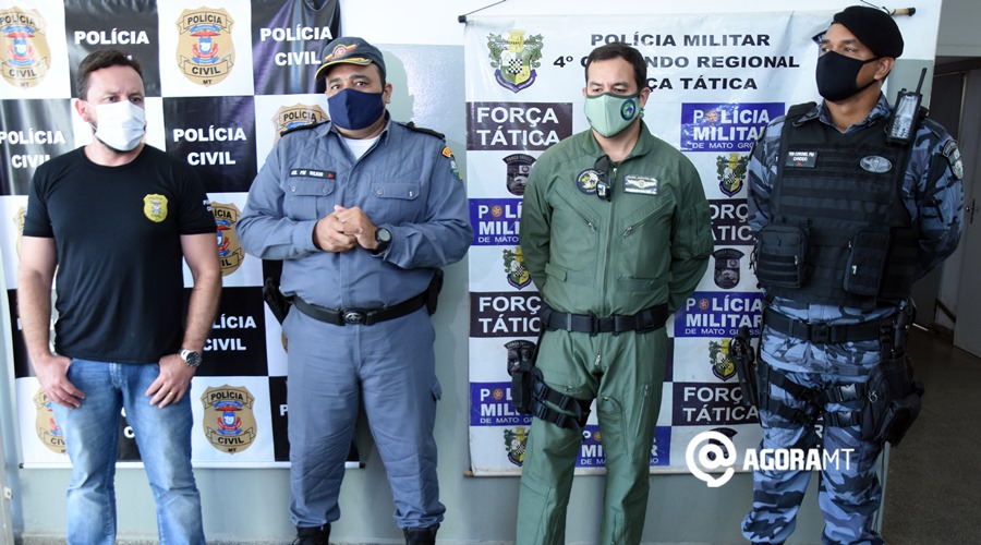 Imagem: Coletiva sobre operacao Ordem Publica Operação retira pichação de muros sobre grupos criminosos