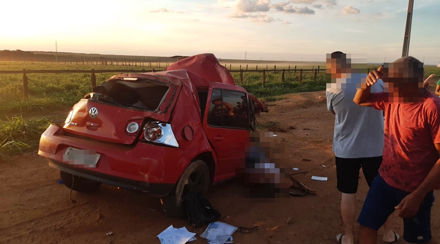Imagem: acidente Tnagara 2 Condutora perde o controle do carro e morre presa às ferragens