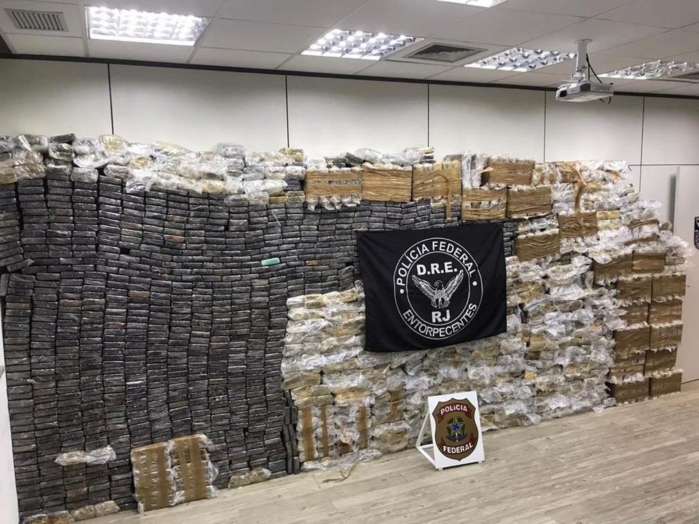 Imagem: APREENSAO COCAINA PF apreende cerca de 2,5 toneladas de cocaína no Rio