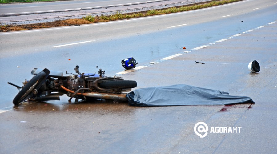 Imagem: Acidente deixa vitima fatal na Br 163 Motociclista morre atropelado por carreta na BR-163