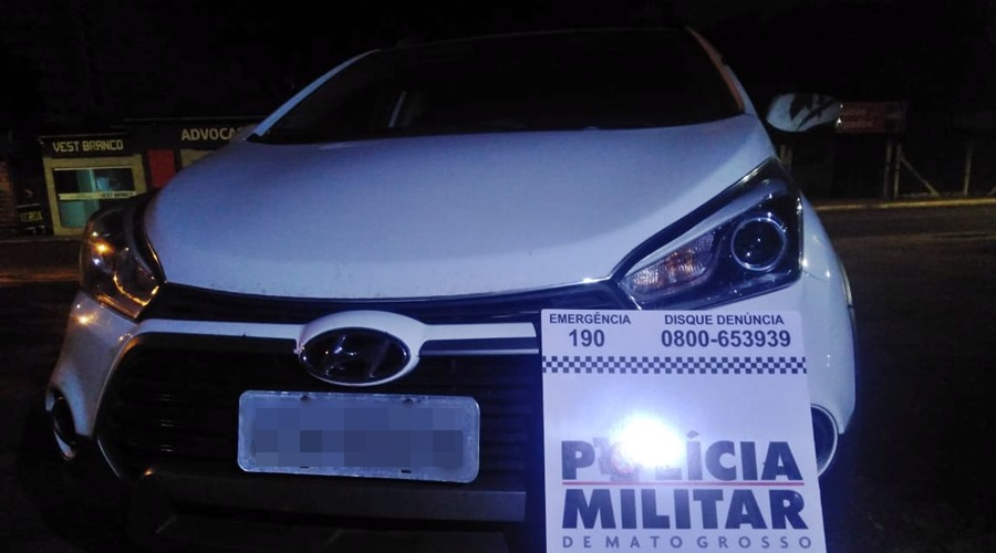 Imagem: Veiculo produto de roubo e recuperado em Ouro Branco do Sul PM recupera veículo e prende suspeitos de roubo e cárcere privado