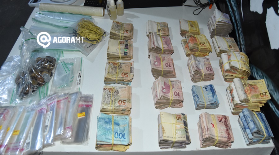 Imagem: dinheiro Derf desarticula associação criminosa e apreende R$45 mil