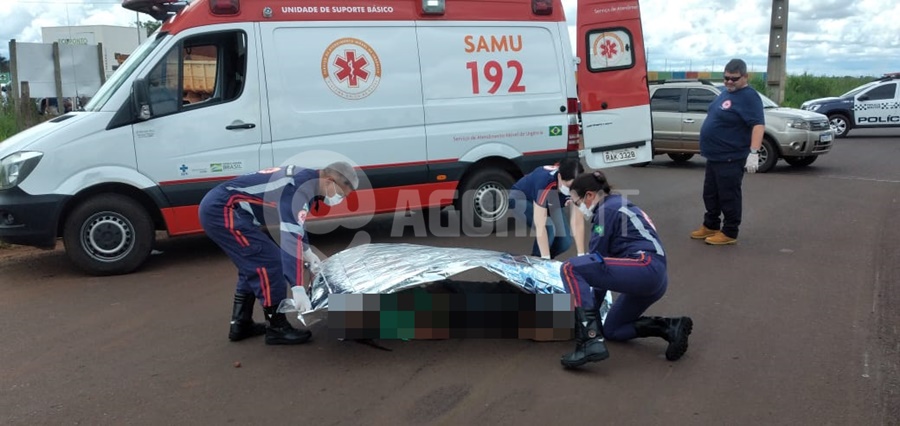 Imagem: idoso atropela tga Idoso morre atropelado por caminhão em Tangará da Serra