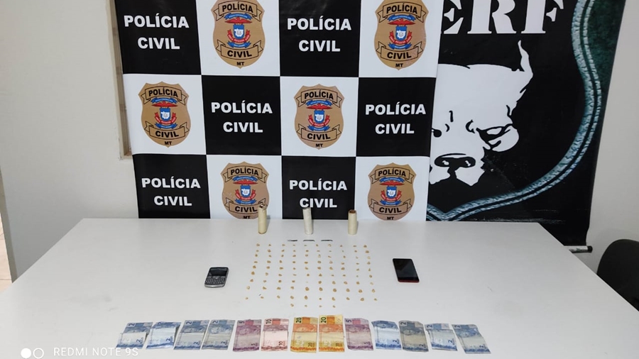 Imagem: drogra apreendida droga pjc Adolescente é apreendido com 94 pedras de pasta base de cocaína