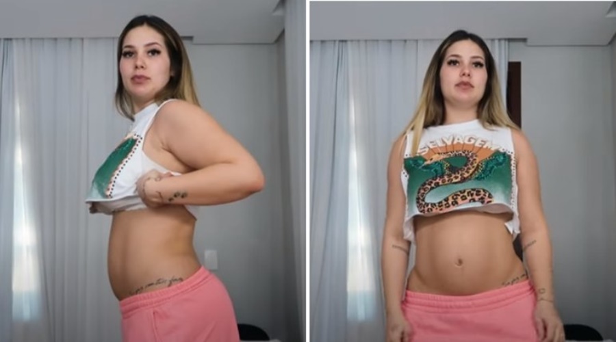 Imagem: VIRGINIA BARRIGA Virginia Fonseca diz que perdeu 10 kg em dez dias após parto