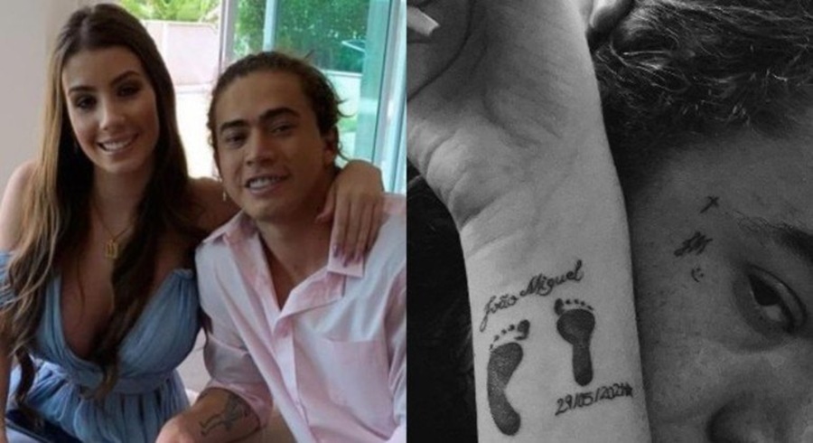 Imagem: Whindersson Whindersson Nunes e noiva fazem tatuagens em homenagem a filho