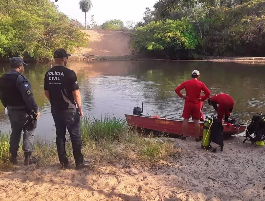 Imagem: afogamento Itiquira Bombeiros localizam corpo de menino de 11 anos que se afogou no Rio Itiquira