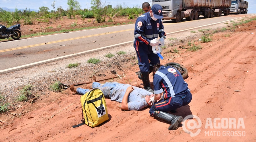 Imagem: 3add0a34 c3ae 4bdd aa2e c94729743840 Motociclista morre após bater moto em caminhonete na MT-270