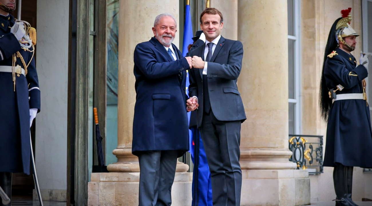 Imagem: lula macron Macron recebe Lula na França com honras de chefe de Estado