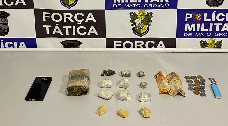 Imagem: ae9bc32a 52d7 4c2a 9f96 bbfa3f93ca42 Jovem é preso com porções de maconha e cocaína na Vila Canaã