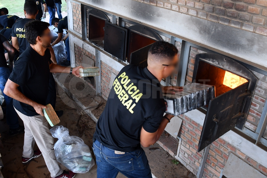 Imagem: Incineracao de drogas PF e PRF fazem incineração de mais de 800kg de droga em Rondonópolis
