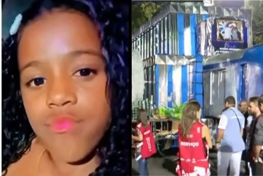 Imagem: menina carro Morre menina que sofreu acidente com carro alegórico no Rio