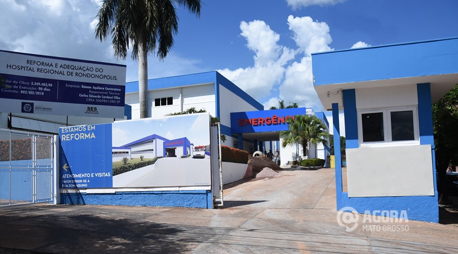 Imagem: Hospital Regional de Rondonopolis Câmara aprova abertura de crédito para volta de leitos UTI Covid no Hospital de Retaguarda