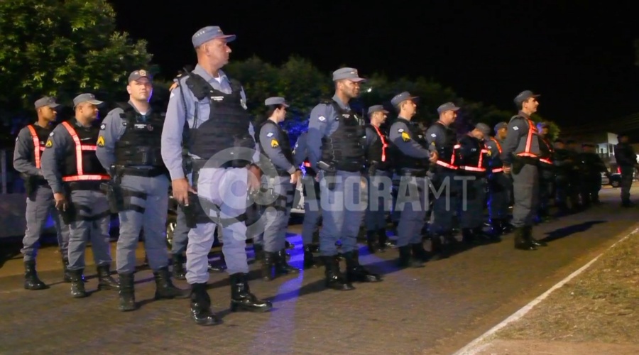 Imagem: Abertura Operacao Forca Total Operação Força Total intensifica policiamento nos bairros de Rondonópolis
