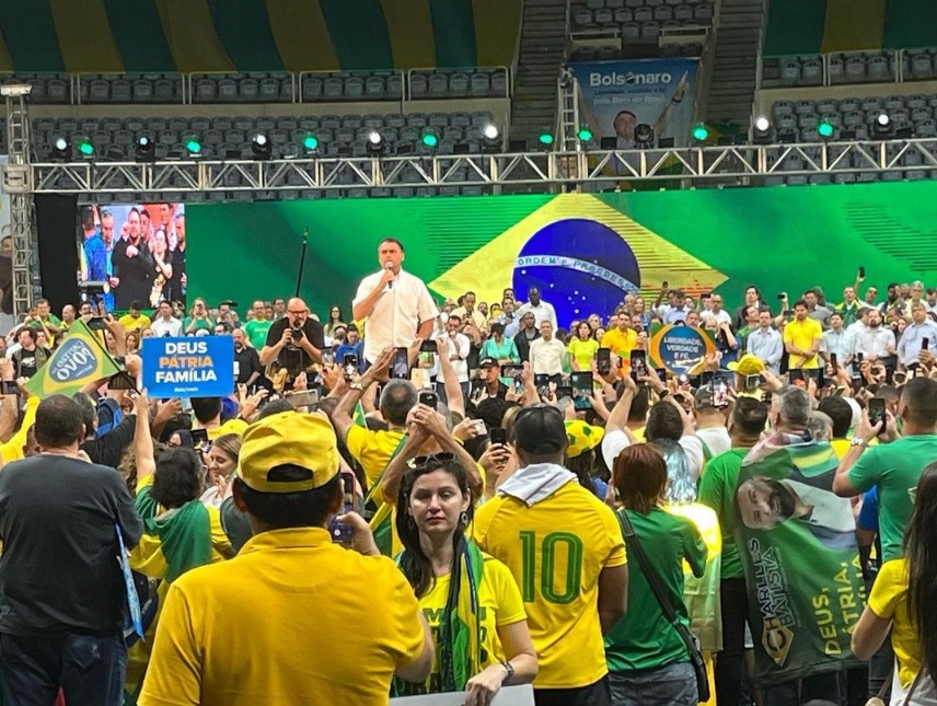Imagem: bolsonaroconvencao Nova pesquisa mostra Bolsonaro mantendo liderança na corrida à presidência entre eleitores de Mato Grosso