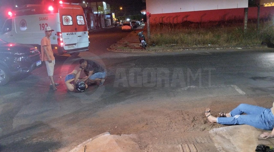 Imagem: WhatsApp Image 2023 08 24 at 19.25.23 1 Mulheres ficam feridas após colisão entre carro e moto