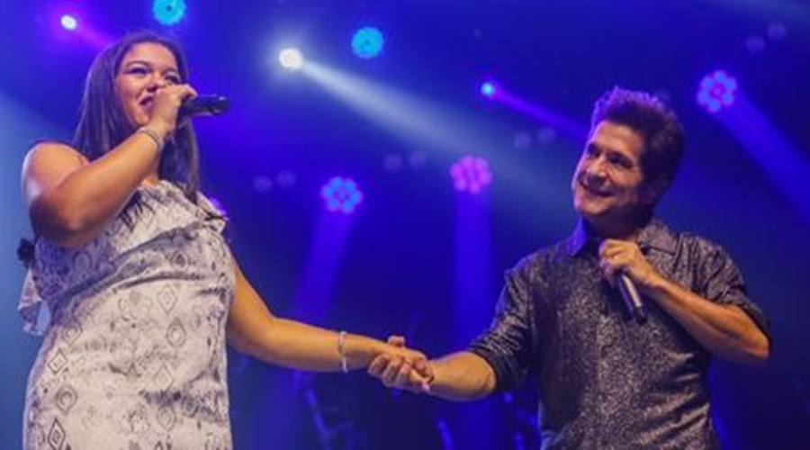Imagem: dANIEL Daniel se apresenta com filha de João Paulo, com quem teve dupla sertaneja, durante show