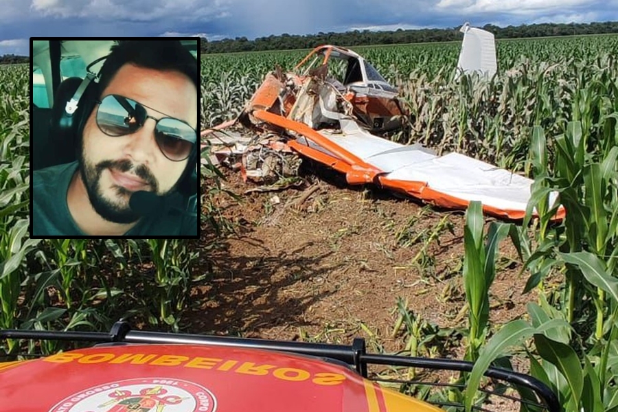 Imagem: aviao piloto Piloto que morreu em acidente aéreo estava no primeiro dia de trabalho em fazenda